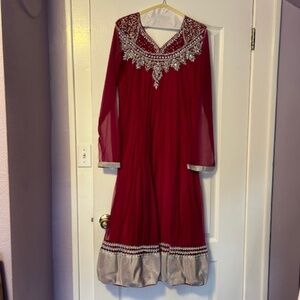 Indian Wedding attire set - Dress, pants, and sari
